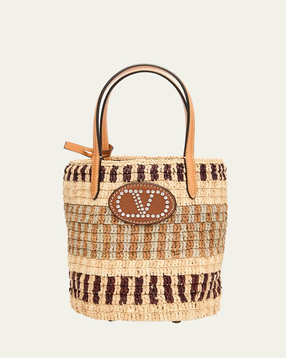 VLOGO Signature Small Crochet Bucket Bag